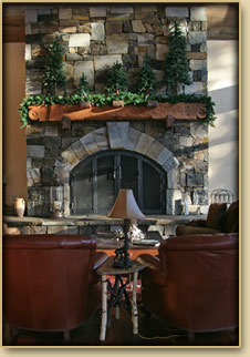 Stone Fireplace